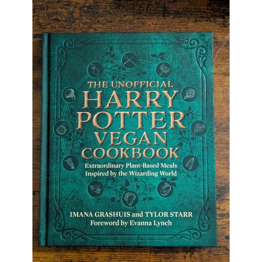 Unofficial Harry Potter Vegan Cookbook NEW Hardcover Plant Based Recipes gift